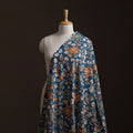 Blue - Kalamkari Printed Cotton Fabric 36