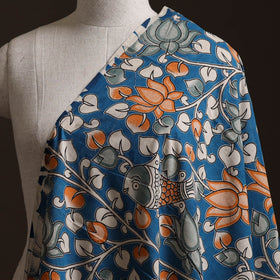 Blue - Kalamkari Printed Cotton Fabric 36