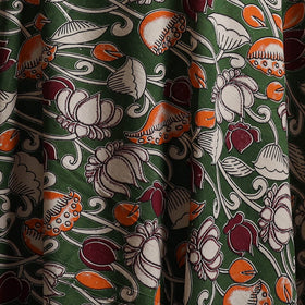 Green - Kalamkari Printed Cotton Fabric 35