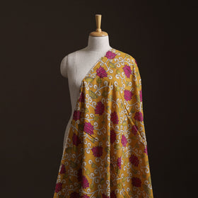 Yellow - Kalamkari Printed Cotton Fabric 34