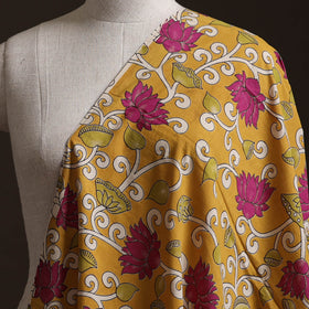 Yellow - Kalamkari Printed Cotton Fabric 34