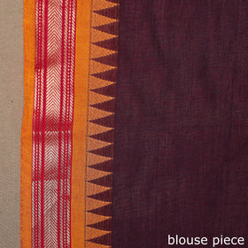 Purple Kandangi Chettinad Cotton Saree with Zari Border