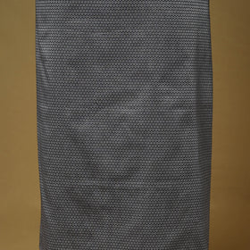 Grey - 3pc karnataka weave cotton unstitched khun dress