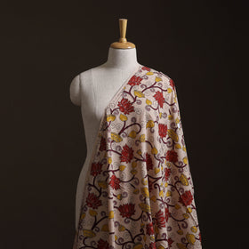 Beige - Kalamkari Printed Cotton Fabric 31