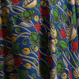 Blue - Kalamkari Printed Cotton Fabric 30