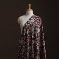 Black - Kalamkari Printed Cotton Fabric 29