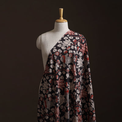 Black - Kalamkari Printed Cotton Fabric 29