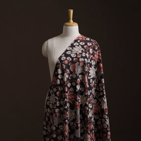 Black - Kalamkari Printed Cotton Fabric 29