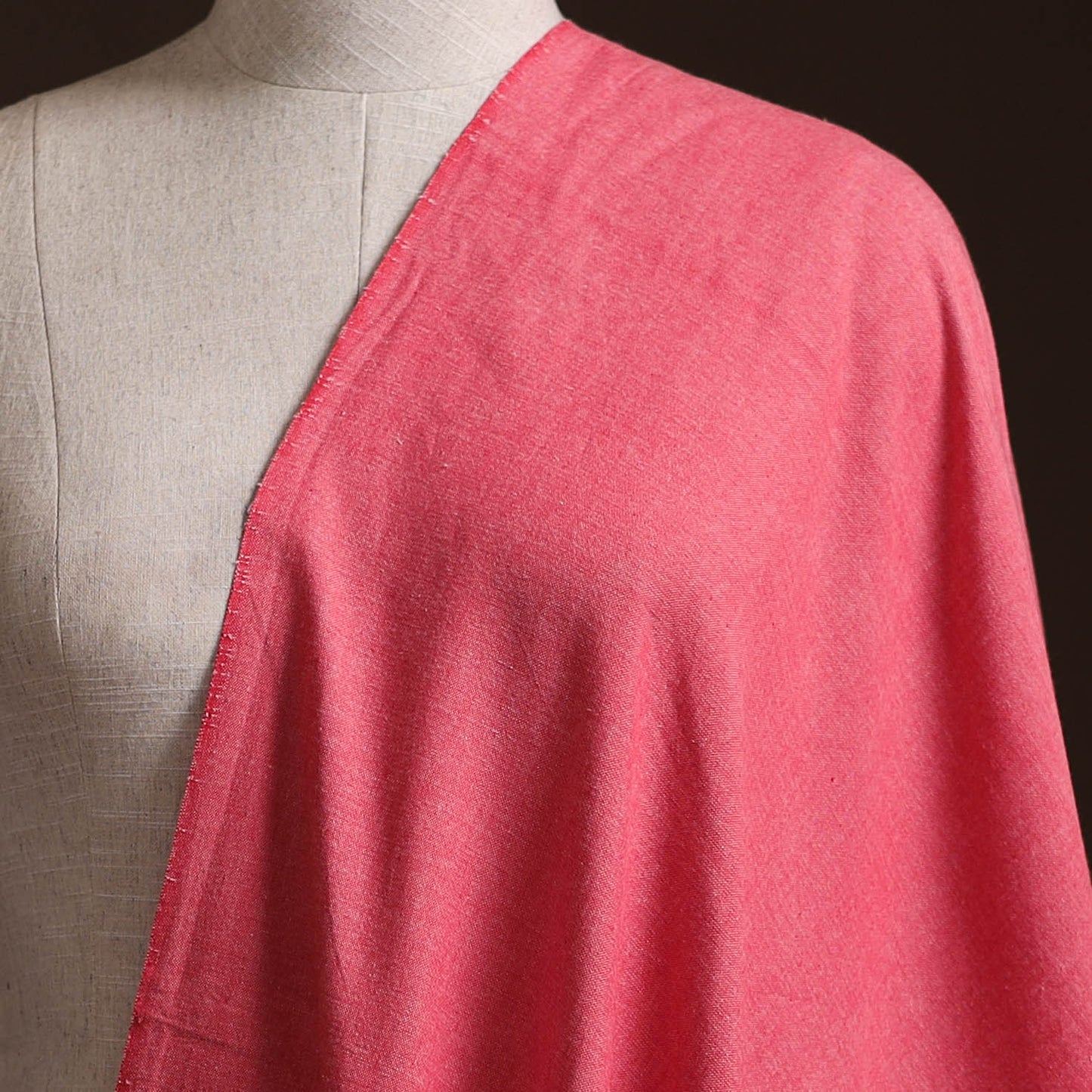 Prewashed Fine Cotton Handloom Plain Fabric 44