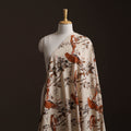 Beige - Kalamkari Printed Cotton Fabric 28