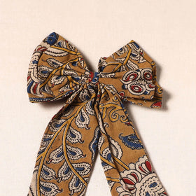 Yellow - handmade fabric bow hair clip 08 - handcrafted