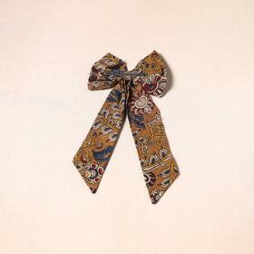 Yellow - handmade fabric bow hair clip 08 - handcrafted