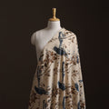 Beige - Kalamkari Printed Cotton Fabric 25
