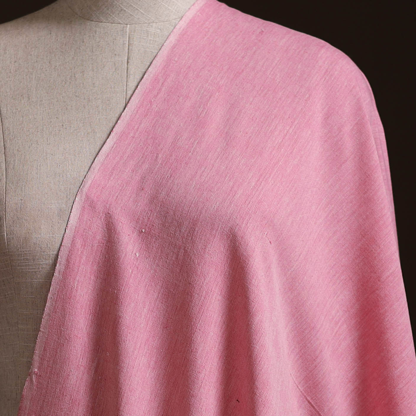 Prewashed Fine Cotton Handloom Plain Fabric 47
