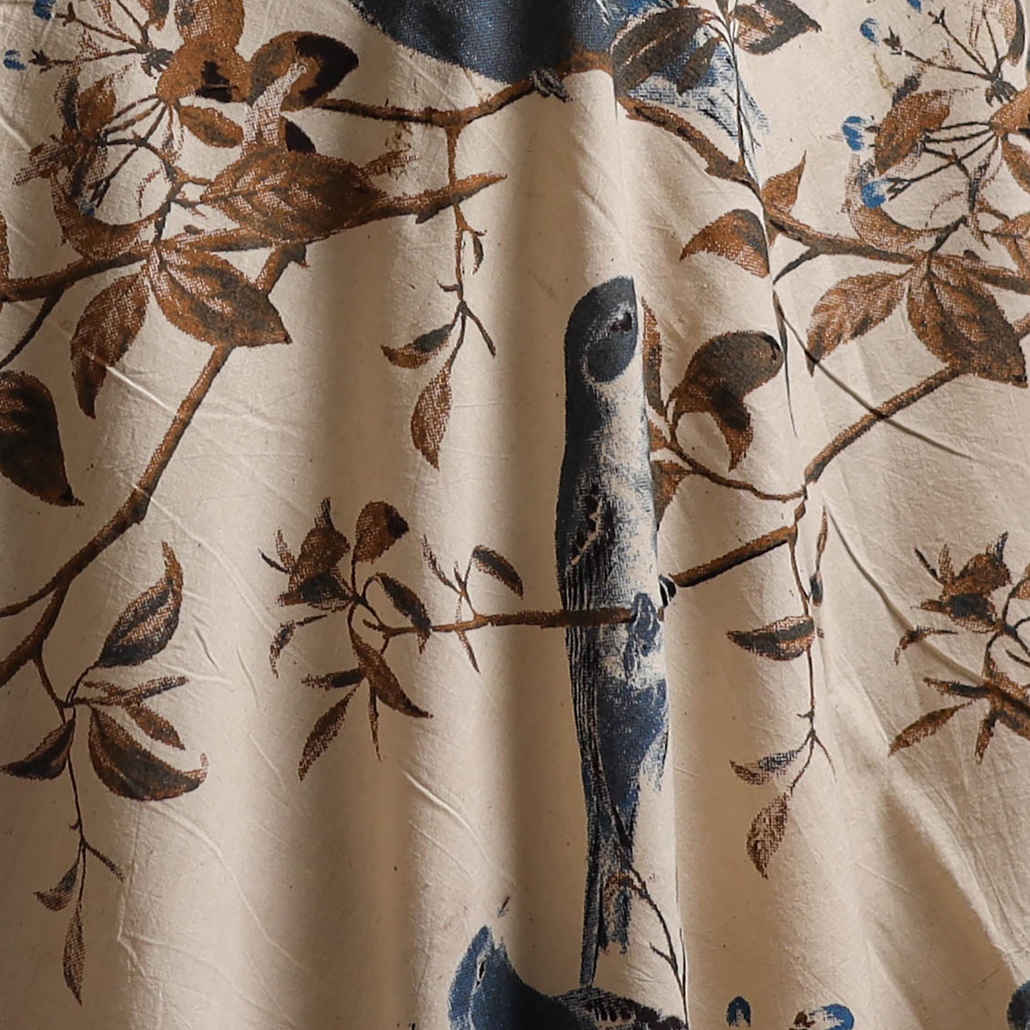Beige - Kalamkari Printed Cotton Fabric 25