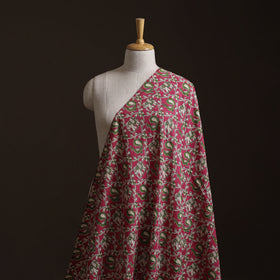 Pink - Kalamkari Printed Cotton Fabric 24