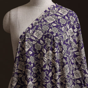 Purple - Kalamkari Printed Cotton Fabric 23