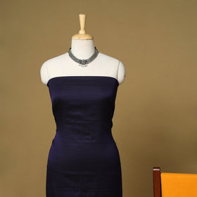 Blue - 3pc karnataka weave cotton unstitched khun dress