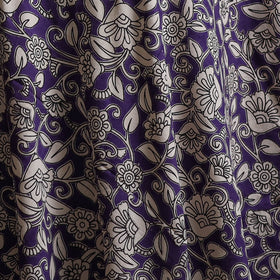 Purple - Kalamkari Printed Cotton Fabric 23
