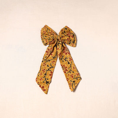 Yellow - handmade fabric bow hair clip 14 - handcrafted