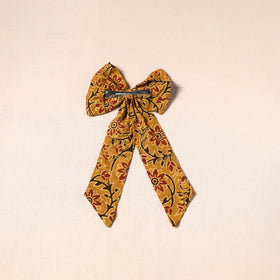 Yellow - handmade fabric bow hair clip 14 - handcrafted