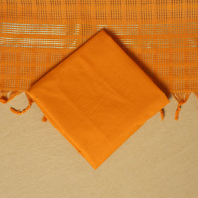 Blue - 3pc karnataka weave cotton unstitched khun dress