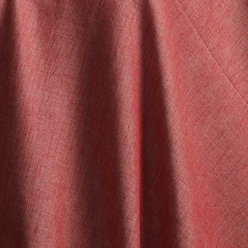 Peach - Prewashed Fine Cotton Handloom Plain Fabric 51