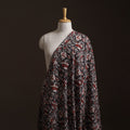 Black - Kalamkari Printed Cotton Fabric 21