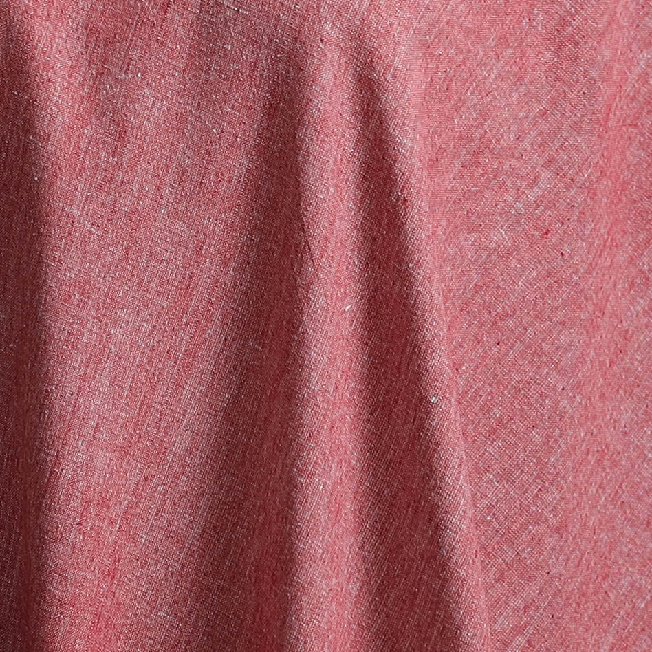 Pink - Prewashed Fine Cotton Handloom Plain Fabric 52