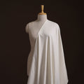 White - Prewashed Fine Cotton Handloom Plain Fabric 53