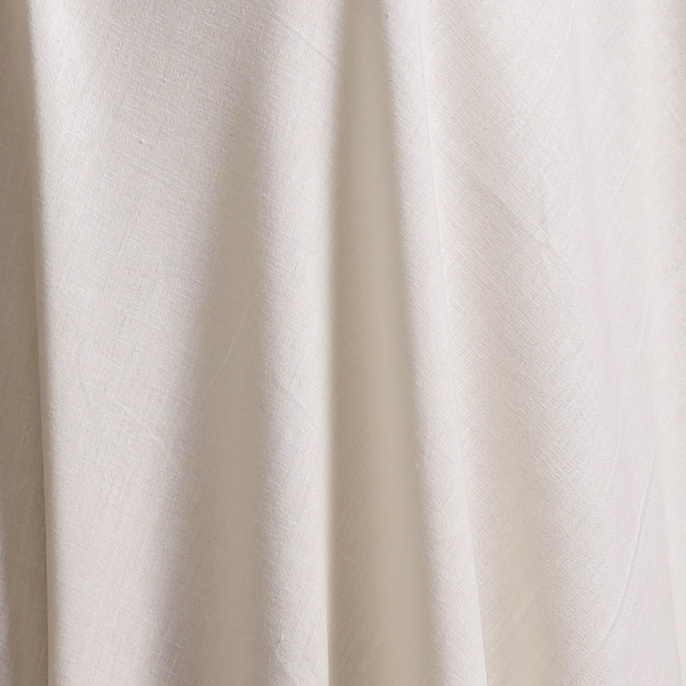 White - Prewashed Fine Cotton Handloom Plain Fabric 53