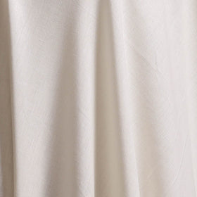 White - Prewashed Fine Cotton Handloom Plain Fabric 53
