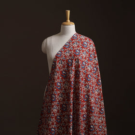 Red - Kalamkari Printed Cotton Fabric 19