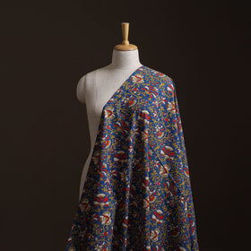 Blue - Kalamkari Printed Cotton Fabric 18