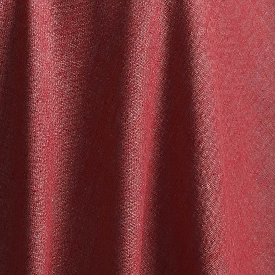 Pink - Prewashed Fine Cotton Handloom Plain Fabric 55