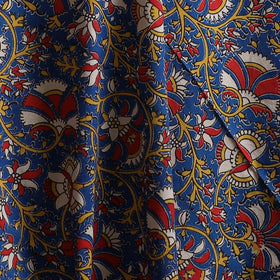 Blue - Kalamkari Printed Cotton Fabric 18