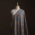 Blue - Kalamkari Printed Cotton Fabric 17