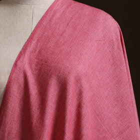 Pink - Prewashed Fine Cotton Handloom Plain Fabric 56