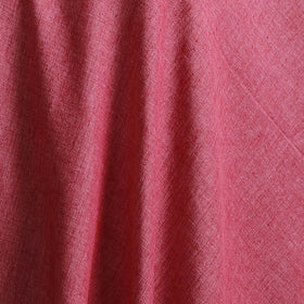 Pink - Prewashed Fine Cotton Handloom Plain Fabric 56