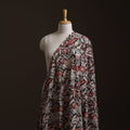 Black - Kalamkari Printed Cotton Fabric 16