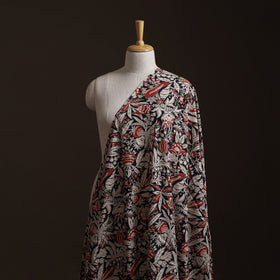 Black - Kalamkari Printed Cotton Fabric 16