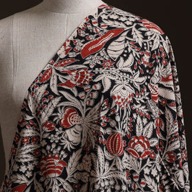 Black - Kalamkari Printed Cotton Fabric 16