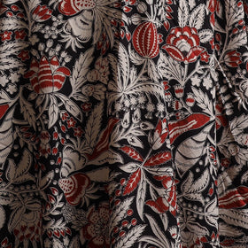 Black - Kalamkari Printed Cotton Fabric 16