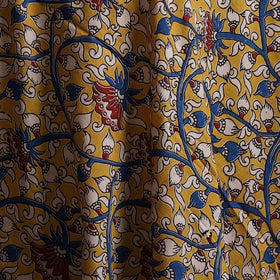 Yellow - Kalamkari Printed Cotton Fabric 15