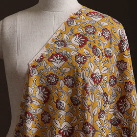 Yellow - Kalamkari Printed Cotton Fabric 14