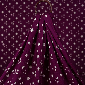 Purple - Kutch Tie-Dye Bandhani Cotton Fabric 30