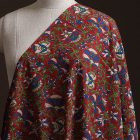 Red - Kalamkari Printed Cotton Fabric 13