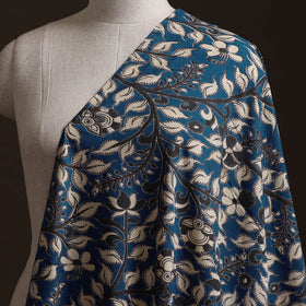 Blue - Kalamkari Printed Cotton Fabric 11