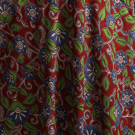 Red - Kalamkari Printed Cotton Fabric 10