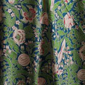 Green - Kalamkari Printed Cotton Fabric 07